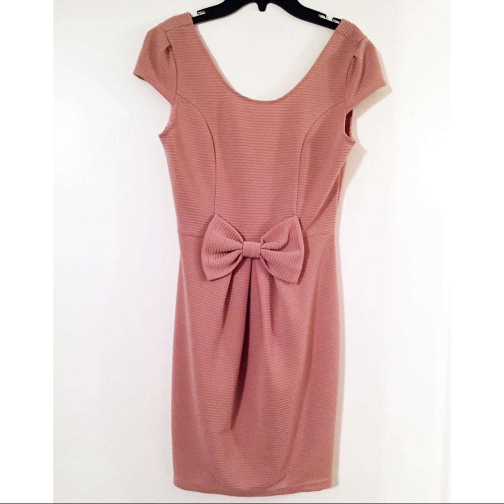 Le Sample dusty pink rose boutique dress